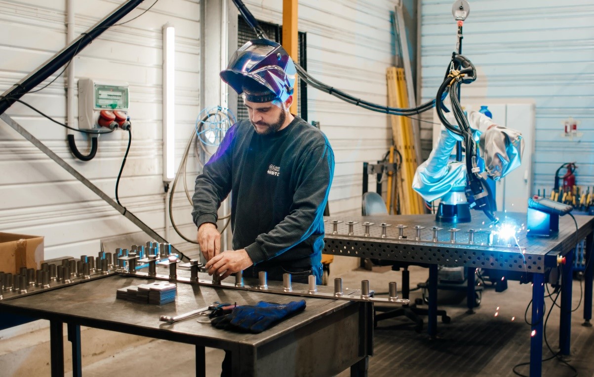 Collaborative welding robot from MT Metall Cobots Suisse