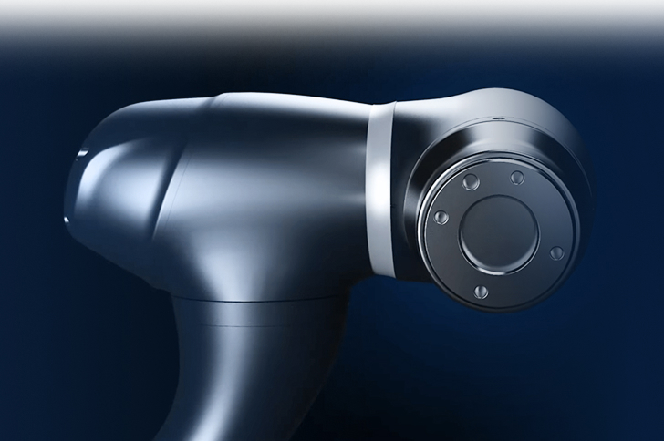 Doosan collaborative robot shown for its rental promotion